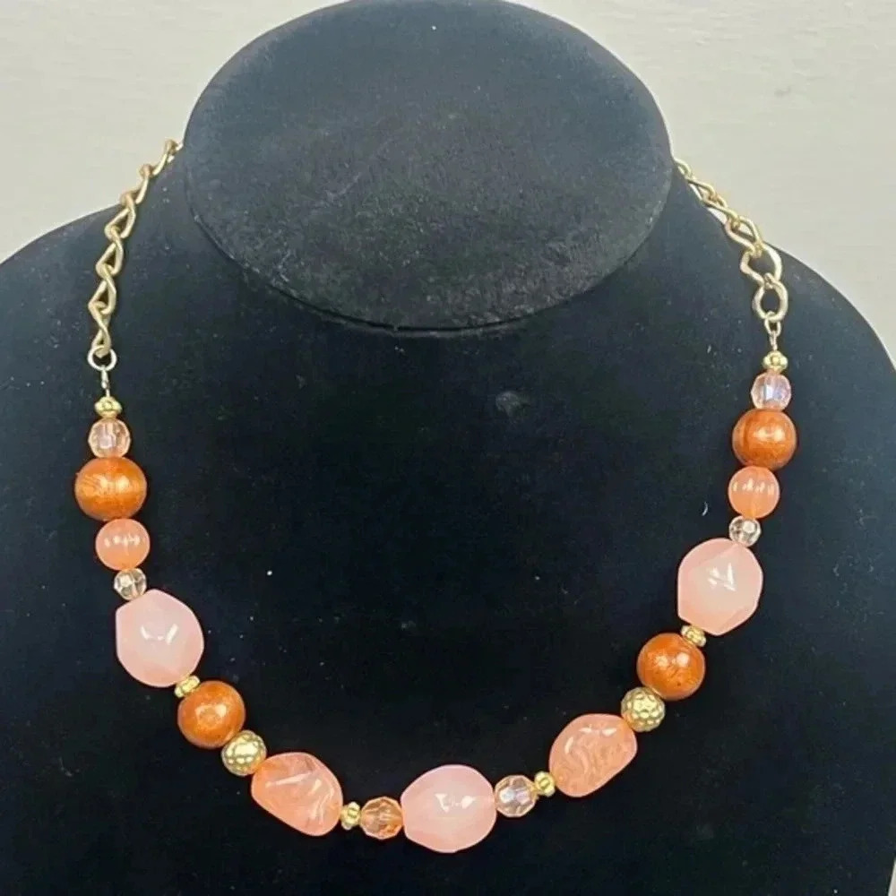Multicolor Beaded Necklace Set  Three(3) Mixed Style Necklaces
